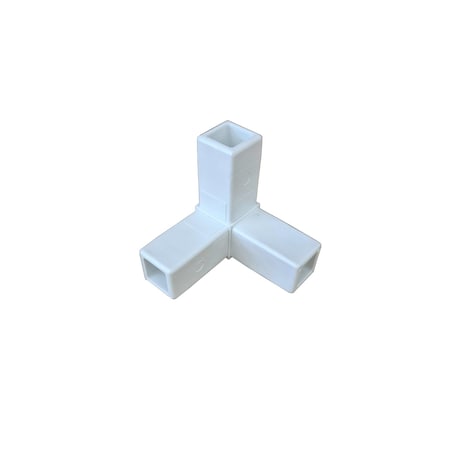 Eztube 3-Way White Corner Connector  Hammer Fit 200-308 WH-HF 200-308 WH-HF